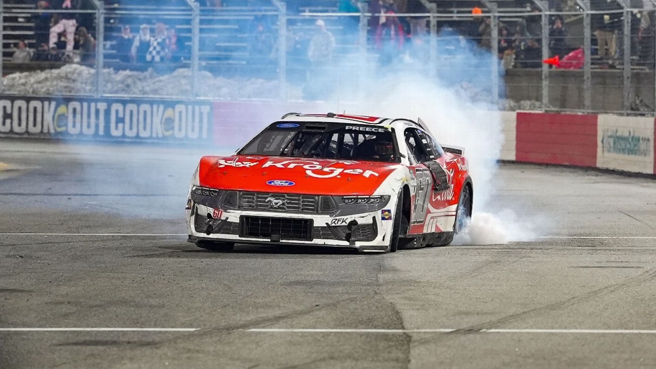 Ryan Preece triumphs at The Clash at Bowman Gray despite sleet and cautions. 1