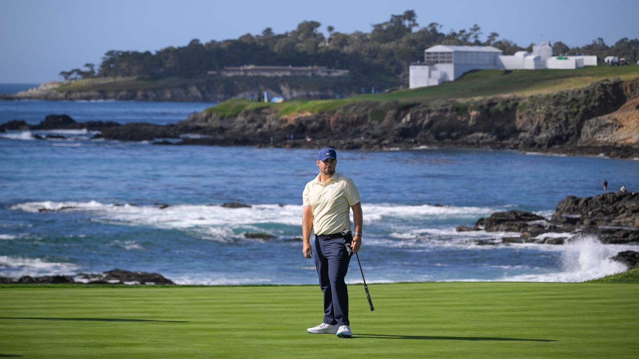 Hisatsune tops the leaderboard at AT&T Pebble Beach Pro-Am; Gotterup trails by two strokes. 1