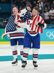 GOLDEN: U.S. Men Win Olympic Gold With 2-1 Overtime Victory Over Canada U.S. Men's Team Secures Olympic Gold After 2-1 Overtime Win Against Canada 36