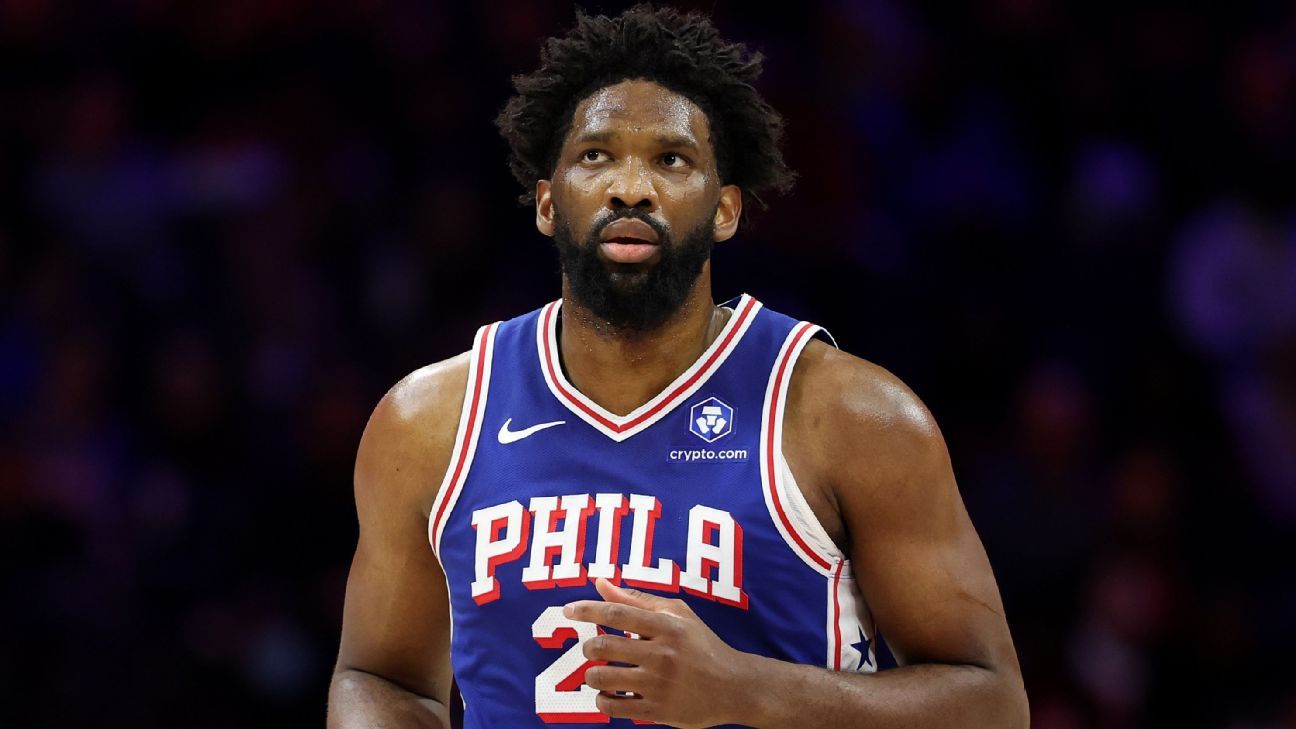 Embiid to miss 76ers' game vs. Hawks due to a sore shin Embiid will be unavailable for the 76ers' matchup against the Hawks because of a shin injury. 1
