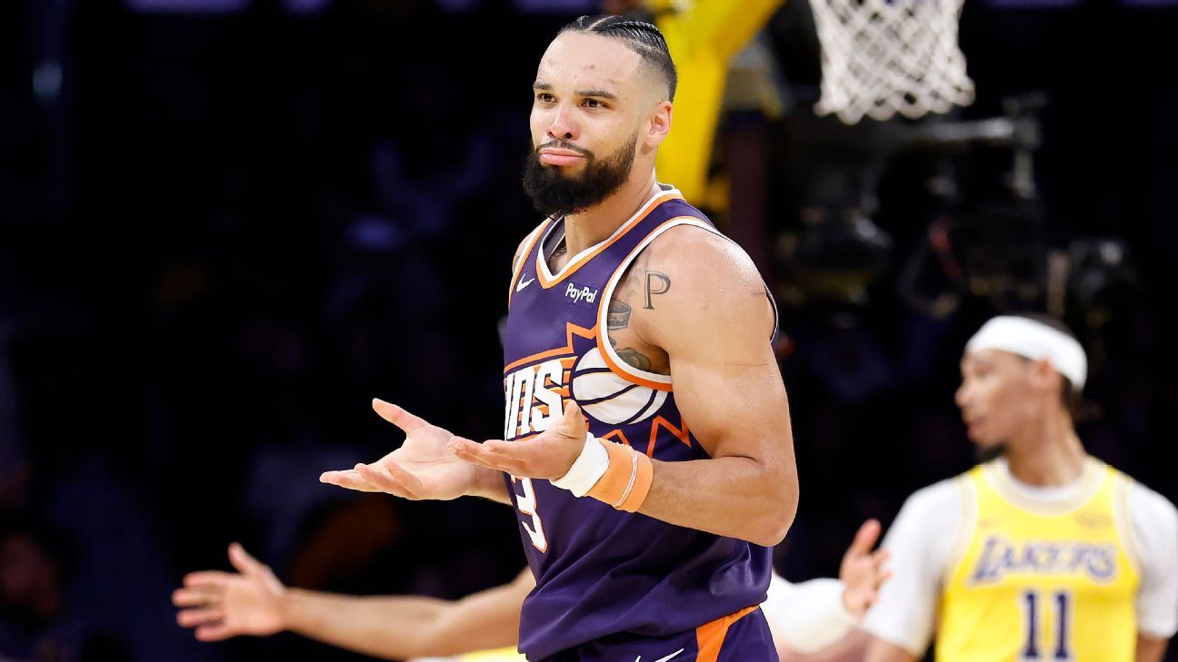 Sources report Suns' Brooks has a fractured hand; Booker sidelined for one week. 1