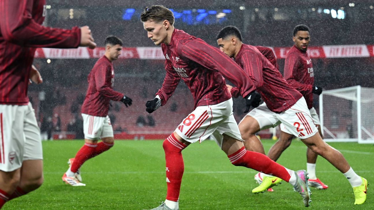 Mikel Arteta of Arsenal proposes adjustment to pre-match warmup due to ongoing injury issues. 1