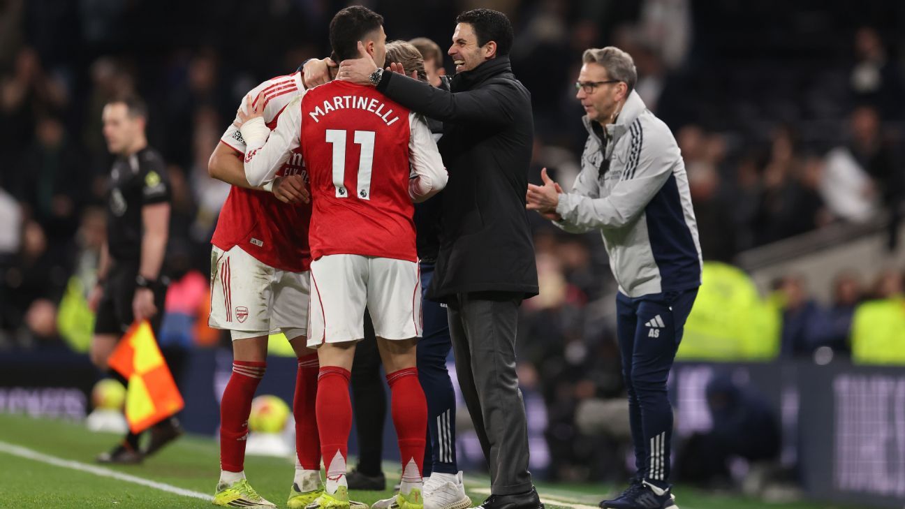 Arteta expresses 'shame' over Arsenal's resilience in victory against Tottenham 1