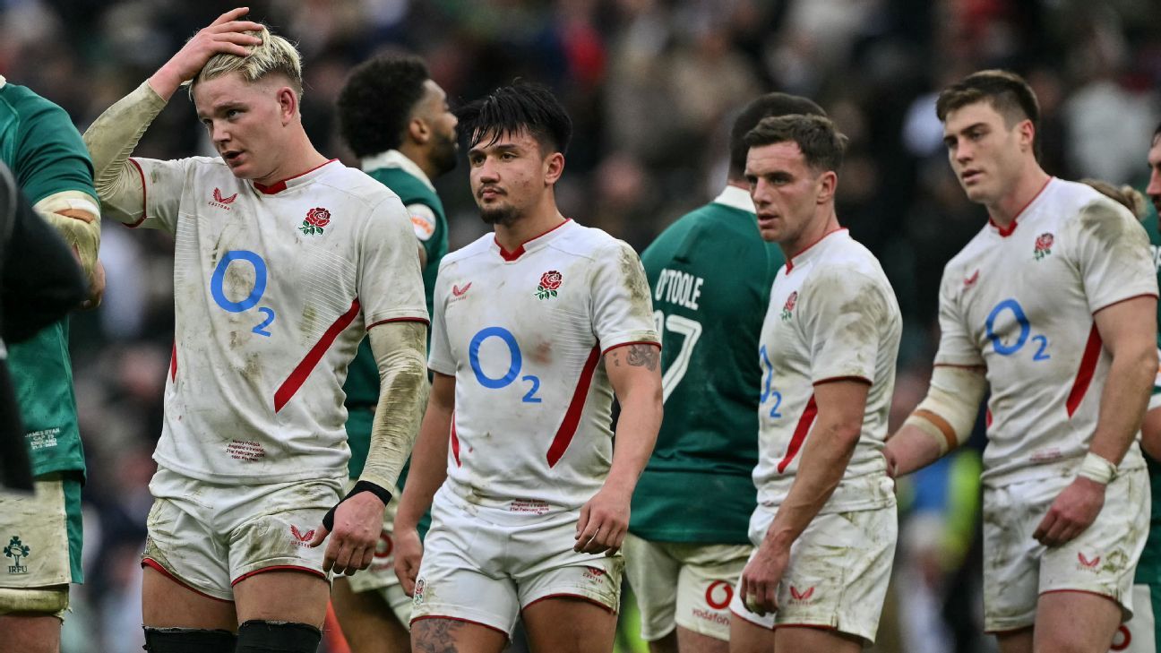 England's Six Nations hopes shattered after five-star Ireland run riot in record Twickenham win England's Six Nations aspirations dashed as Ireland dominates in record victory at Twickenham 1