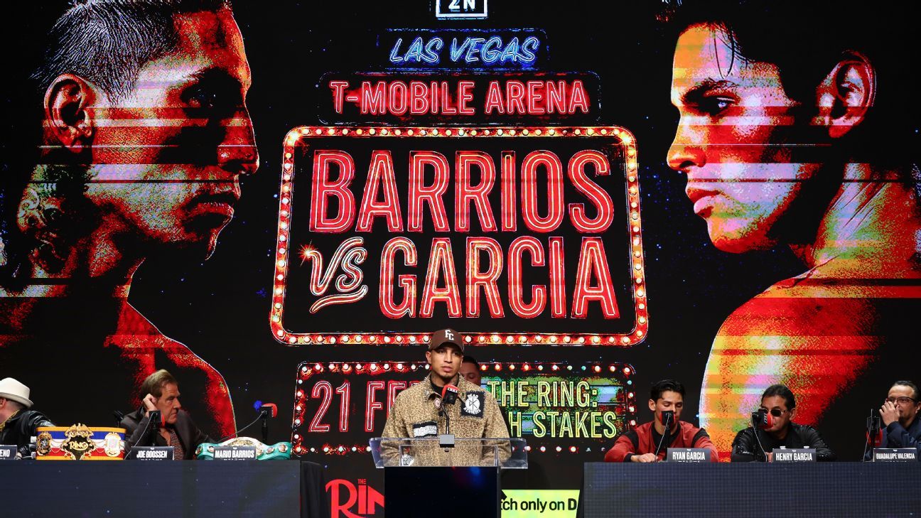 Barrios vs. Garcia: Date, time, fight card, how to watch Barrios vs. Garcia: Schedule, timing, fight lineup, viewing options 1