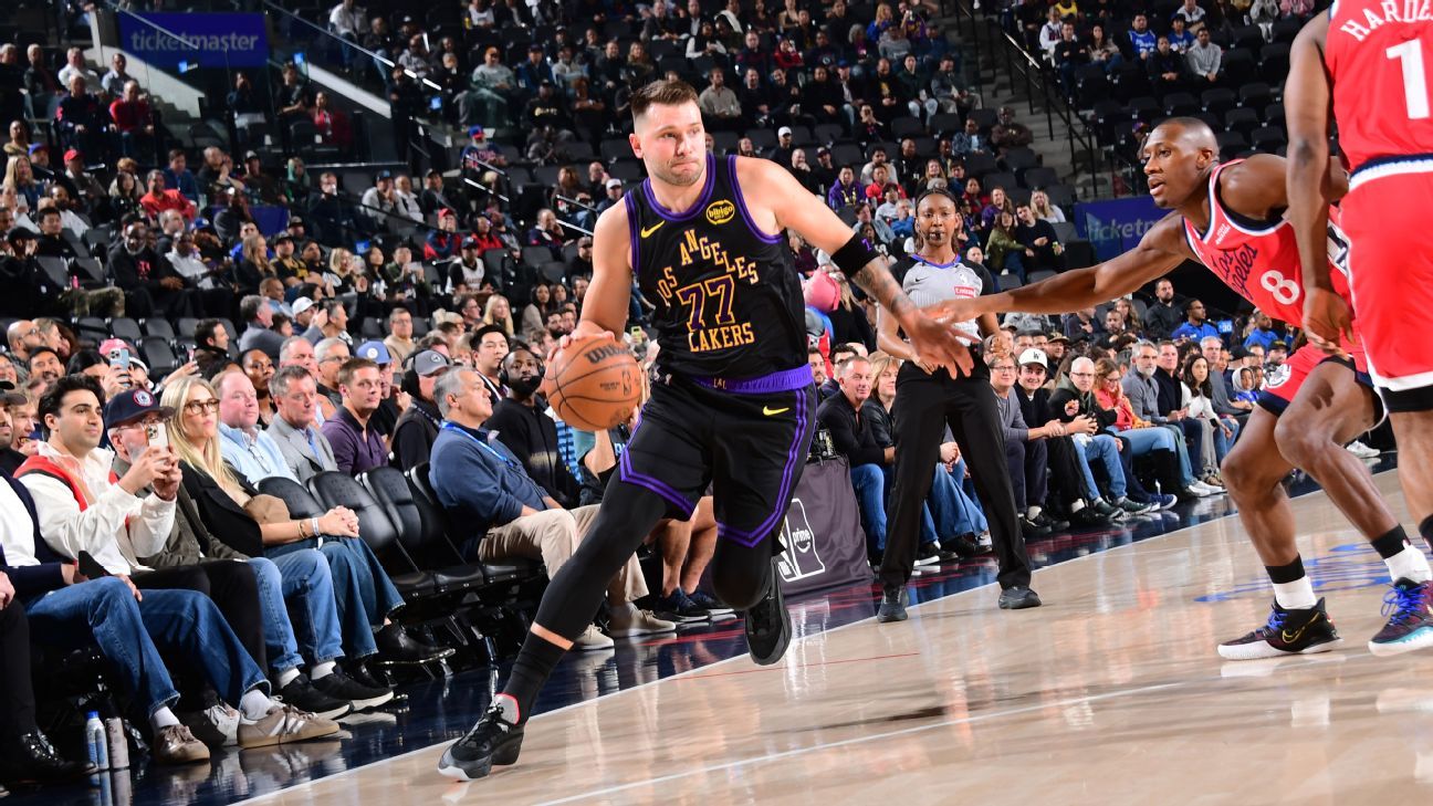 Lakers exclude Luka Doncic (hamstring) from lineup once more against Thunder 1