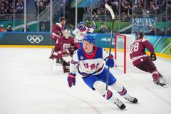 U.S. Men's Team Secures 5-1 Victory Over Latvia in Opening Olympic Qualifier 34