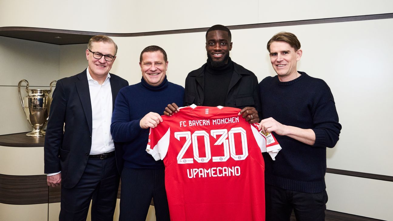 Dayot Upamecano signs new Bayern Munich deal after Madrid links Dayot Upamecano extends contract with Bayern Munich following speculation about Real Madrid interest. 1