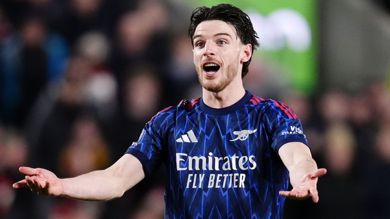 Declan Rice advises Arsenal to stay focused amid reduced title advantage. 1