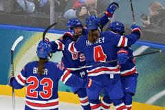 U.S. Women Defeat Sweden, 5-0; Earn Spot in Olympics Gold Medal Game U.S. Women's Team Triumphs Over Sweden, 5-0; Secures Place in Olympic Gold Medal Match 26