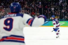 Team USA Advances to Olympic Gold-Medal Game With 6-2 Victory Over Slovakia Team USA Moves Forward to Olympic Gold Medal Match Following 6-2 Win Against Slovakia 19