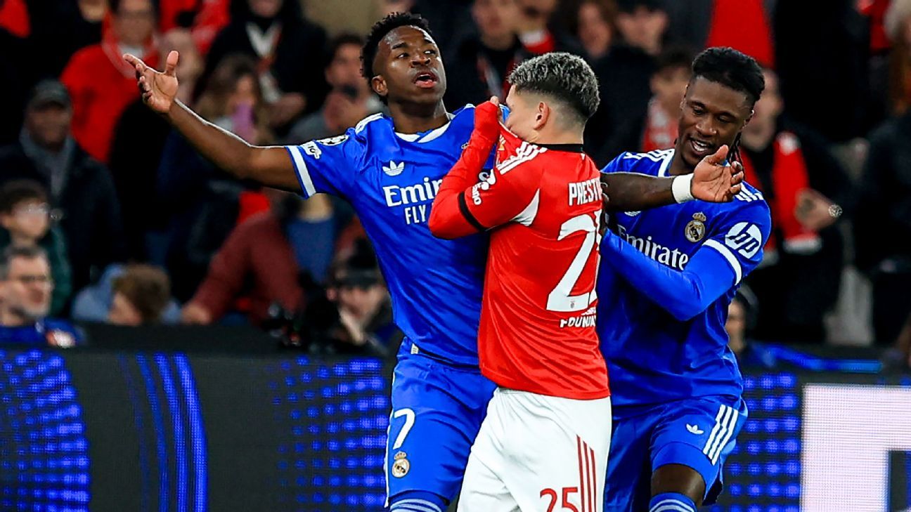 Gianluca Prestianni temporarily sidelined for Benfica's return match against Real Madrid. 1