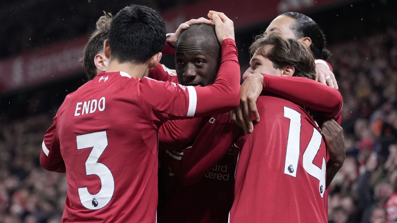 Liverpool teammates support Konaté following the passing of his father. 1