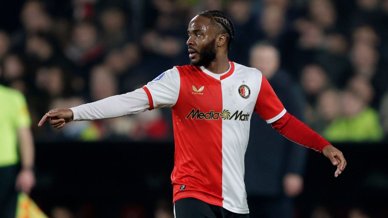 Raheem Sterling returns to competitive action after nine months for Feyenoord Raheem Sterling makes his competitive comeback for Feyenoord after a nine-month absence. 1