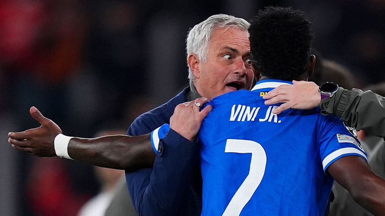 Thibaut Courtois criticises José Mourinho: 'Vinícius Júnior didn't do anything wrong' Thibaut Courtois addresses José Mourinho's remarks: 'Vinícius Júnior acted appropriately' 1