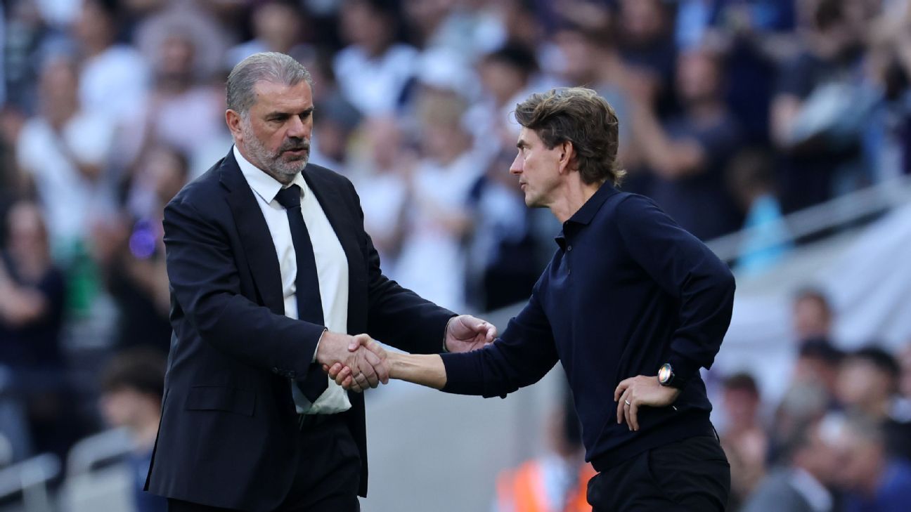 Ange Postecoglou states Thomas Frank's dismissal is 'justified' but raises concerns about Spurs' future. 1