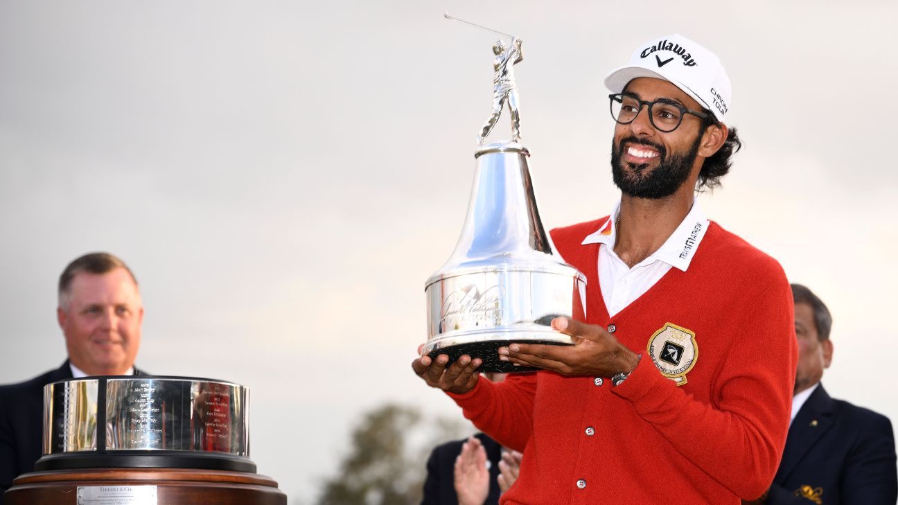 Akshay Bhatia defeats Daniel Berger to claim victory at the Arnold Palmer Invitational. 1