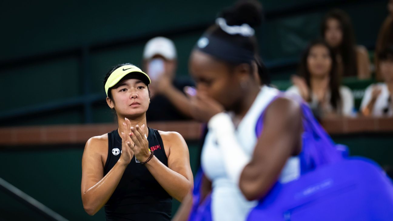 Alex Eala advances to the Round of 16 at Indian Wells following Coco Gauff's retirement. 1