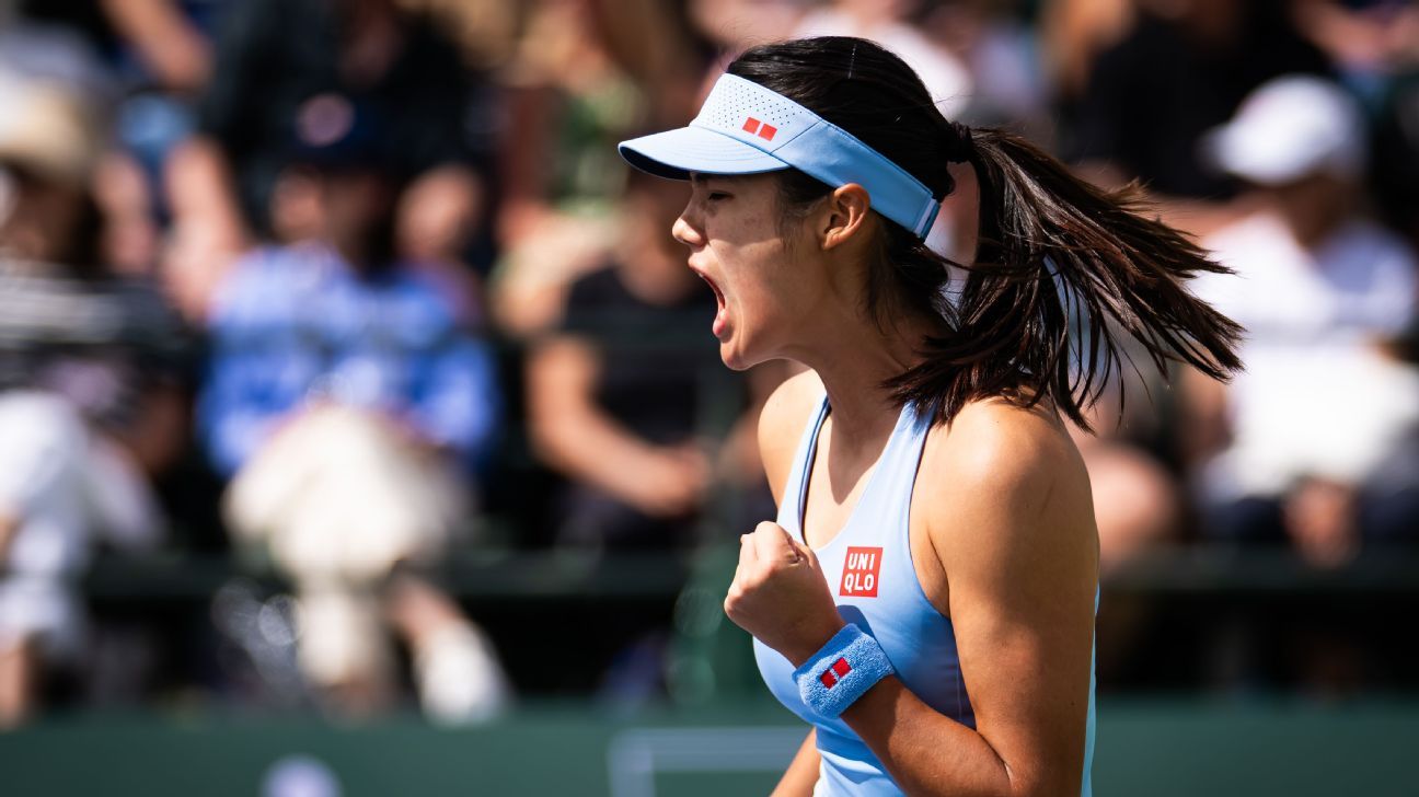 Emma Raducanu secures victory in Indian Wells opener with commanding performance. 1