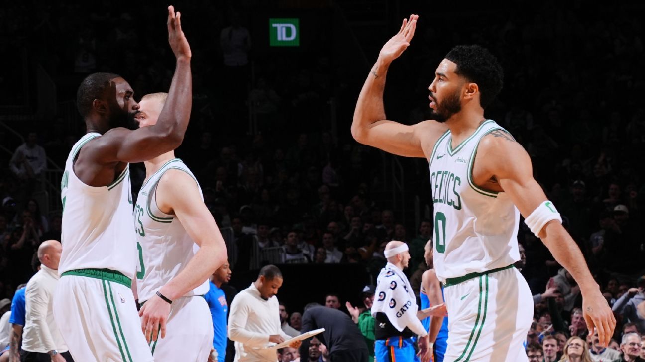 Celtics cool off Thunder; Jaylen Brown stars with 31 points Celtics defeat Thunder; Jaylen Brown leads with 31 points 1