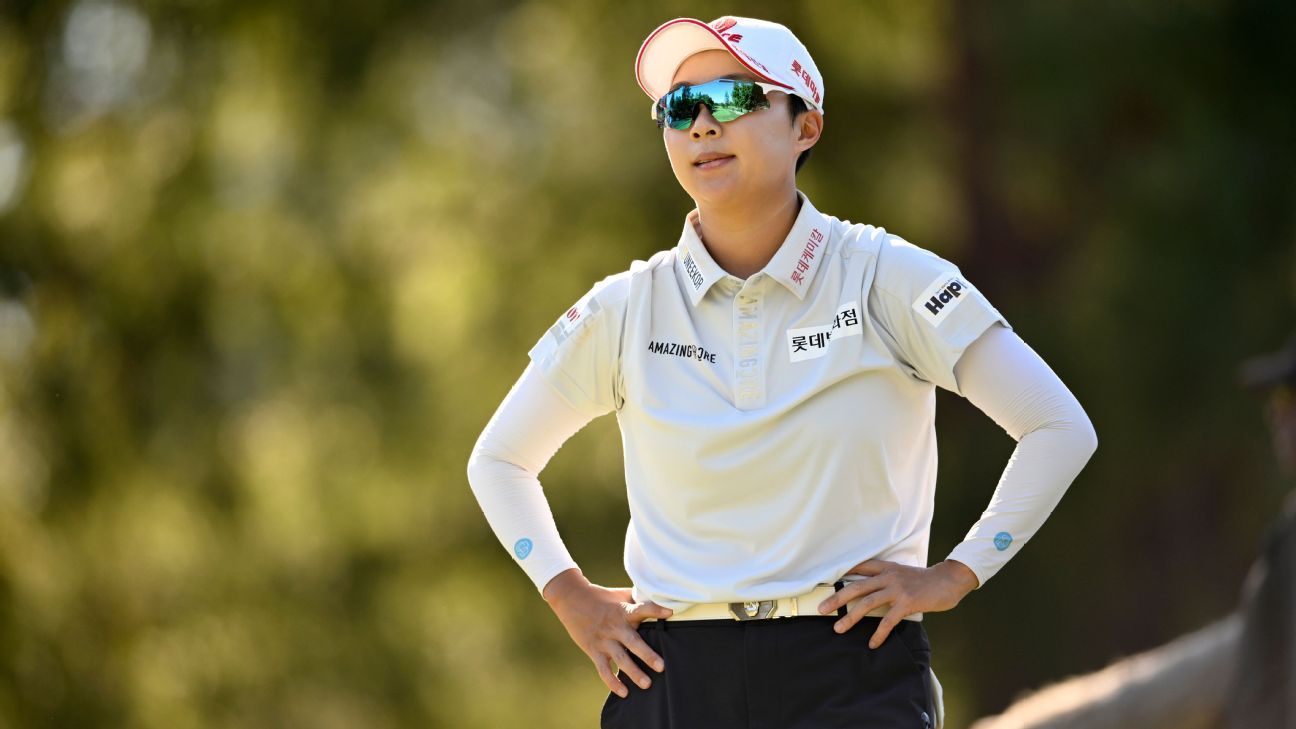 Hyo Joo Kim doubles lead to 4 strokes in Founders Cup Hyo Joo Kim extends advantage to 4 strokes at Founders Cup 1