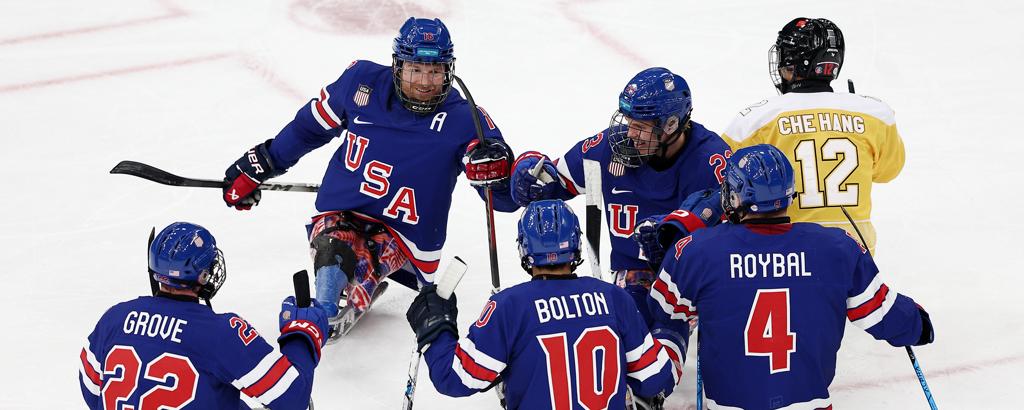 Team USA Overcomes China, 7-1, with Farmer Setting New Paralympic Points Record 24