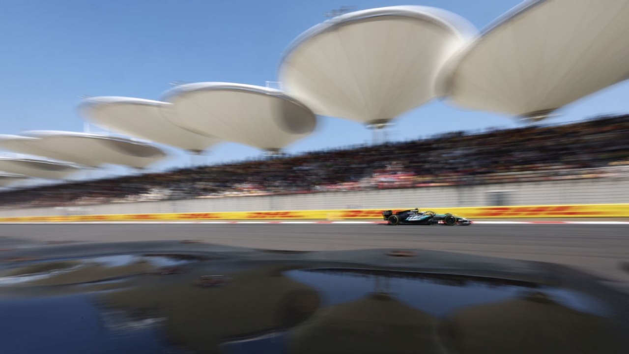 Chinese Grand Prix: George Russell maintains strong season opening with top time in practice session in China 1