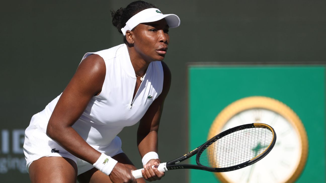Venus Williams eliminated in opening round of BNP Paribas Open 1