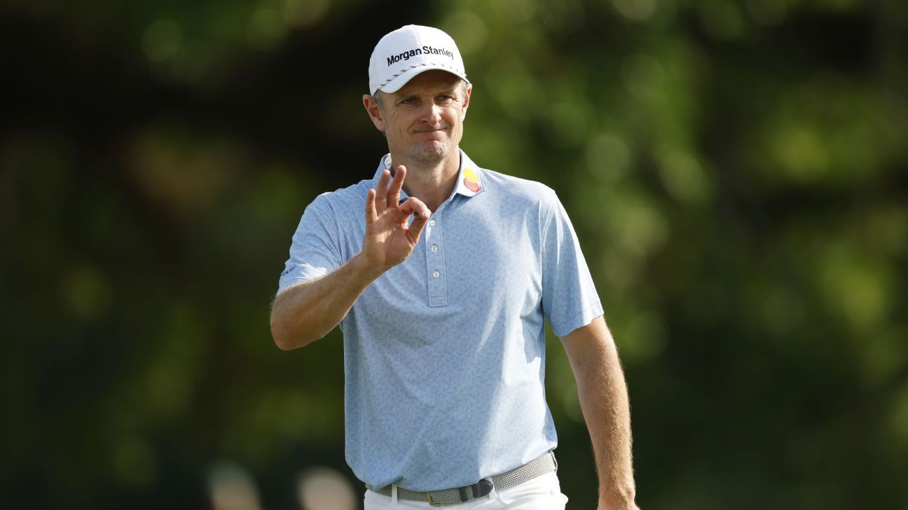 Justin Rose presented with 'unique' trophy discovered at friends' auction 1