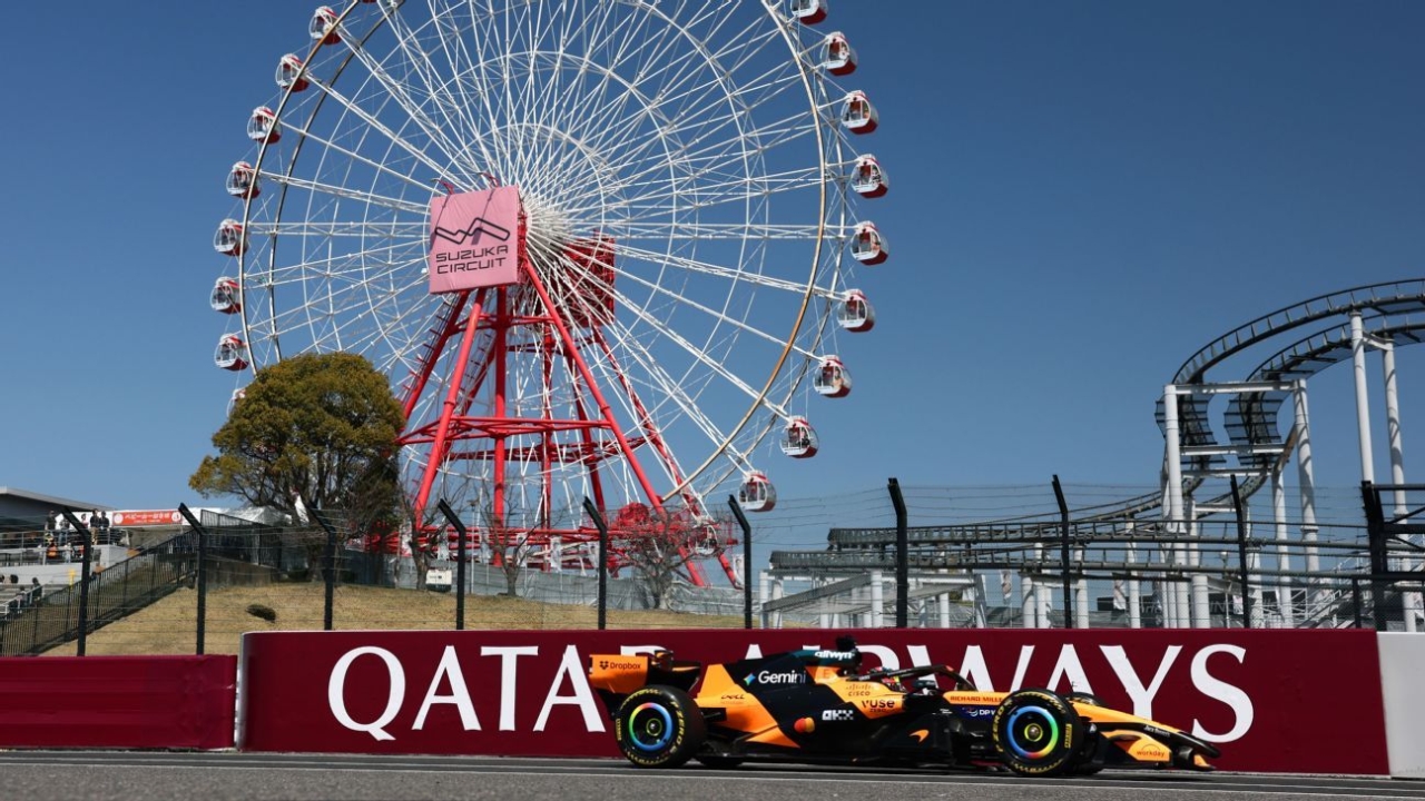 Japanese Grand Prix: Oscar Piastri leads in second practice as McLaren responds to Mercedes 1