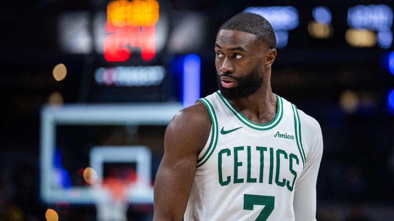 Jaylen Brown pokes fun at doubters as Celtics reach 50 wins Jaylen Brown mocks skeptics as Celtics achieve 50 victories 1