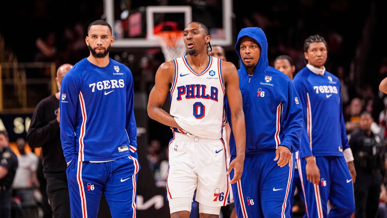 Tyrese Maxey sidelined for three weeks due to finger tendon injury. 1