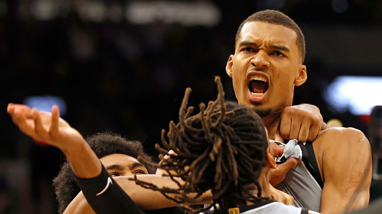 Spurs conclude 6-year absence from playoffs with Wembanyama's decisive shot. 1