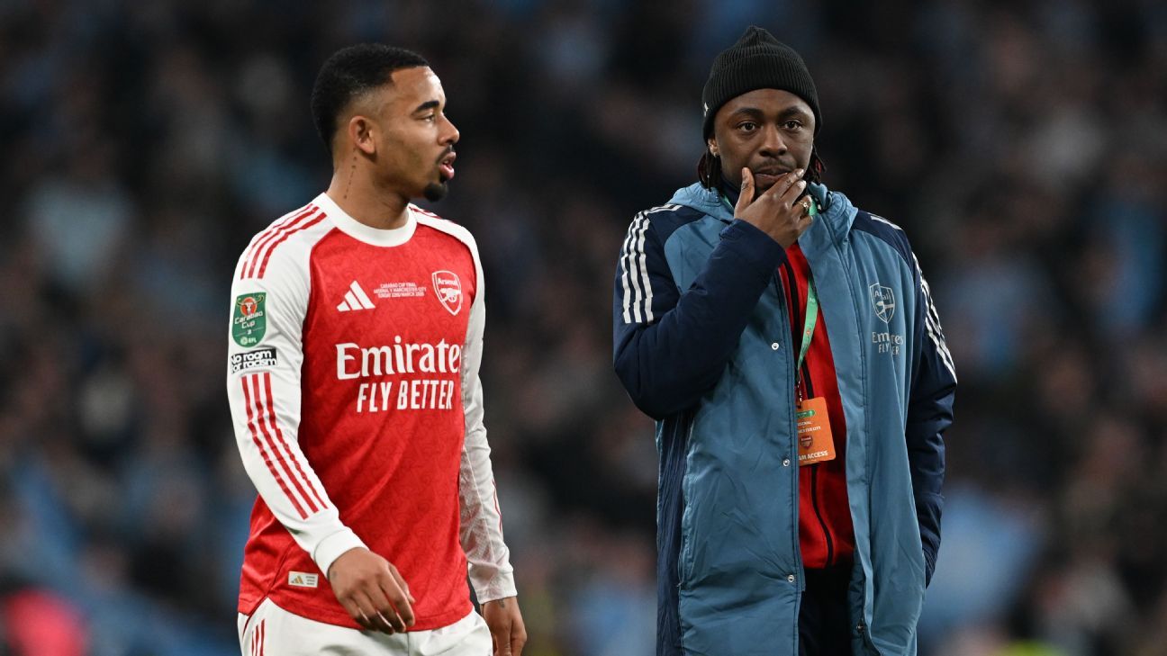 Arsenal's Eberechi Eze out for England friendlies with calf injury Arsenal's Eberechi Eze sidelined for England's friendly matches due to calf injury 1