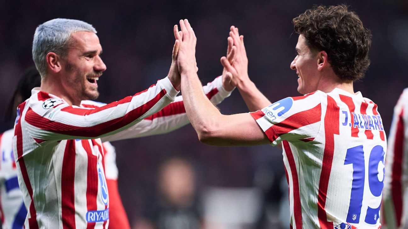 Atlético moves closer to UCL quarter-finals as Spurs falter. 1