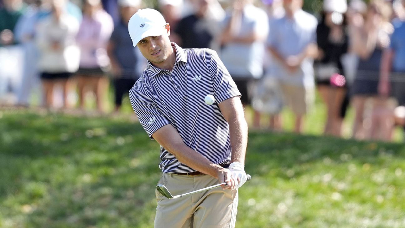 Aberg shoots 63 at Sawgrass to secure 2-stroke advantage in Players Championship 1