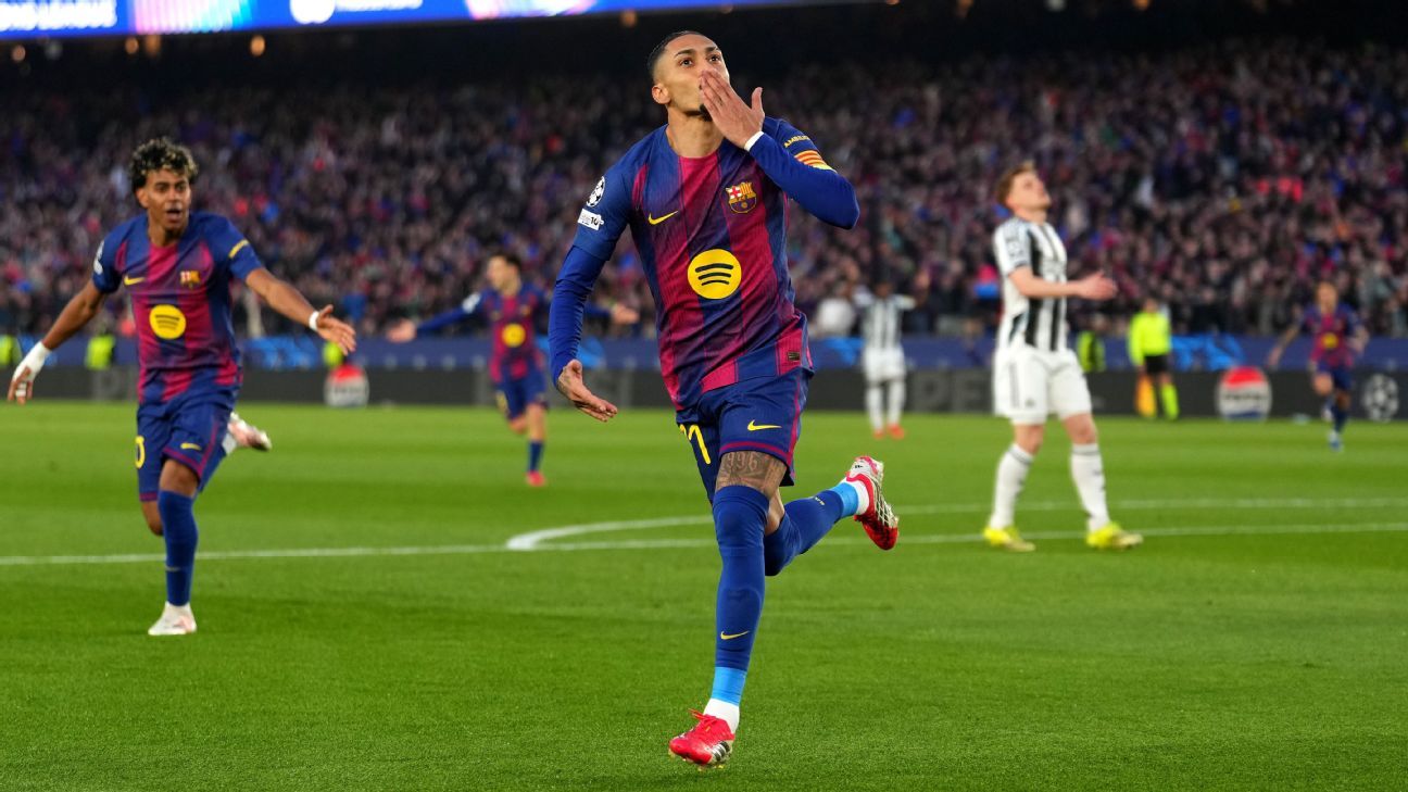 Barcelona dominates Newcastle, yet vulnerable defense may pose a challenge. 1