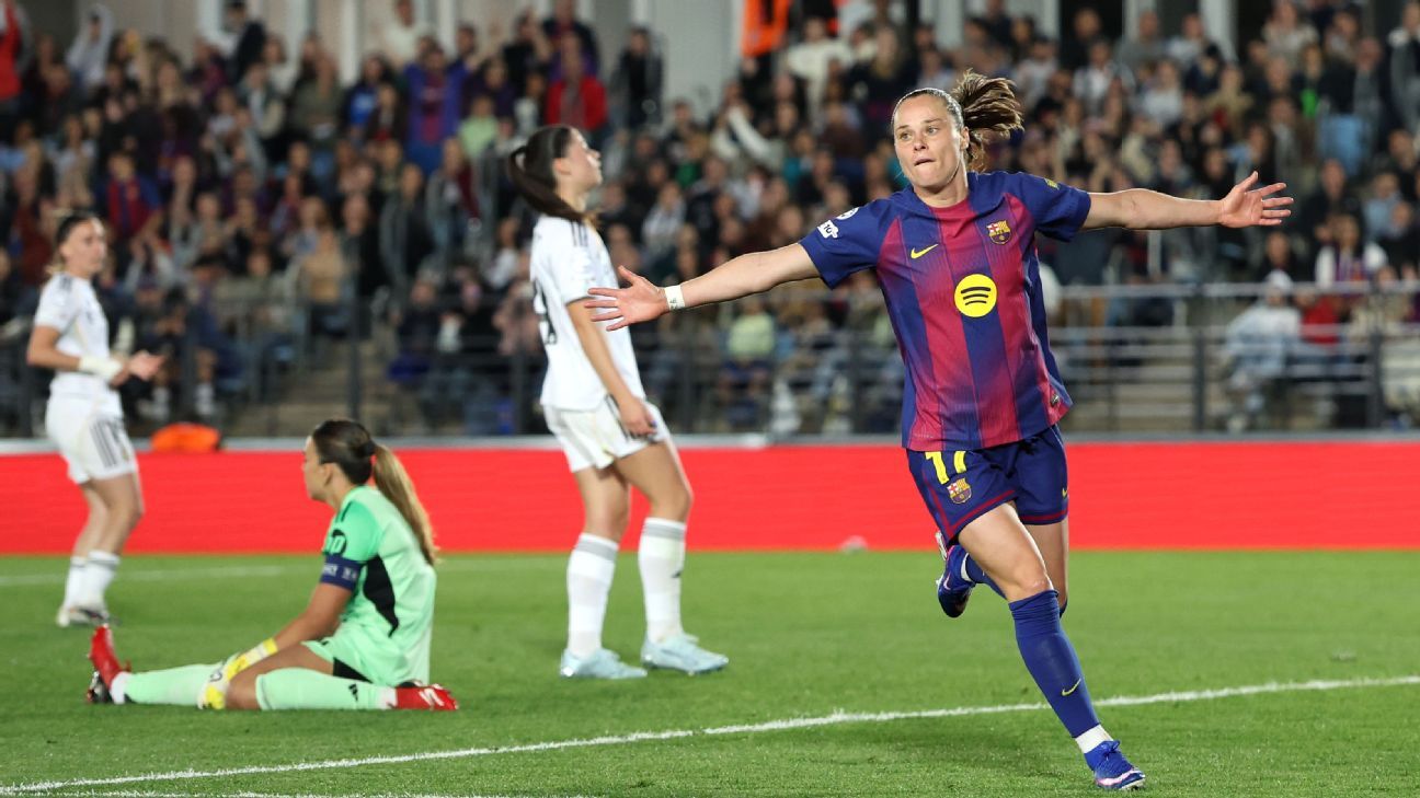 Barcelona reassert dominance over Madrid in UWCL showdown. 1