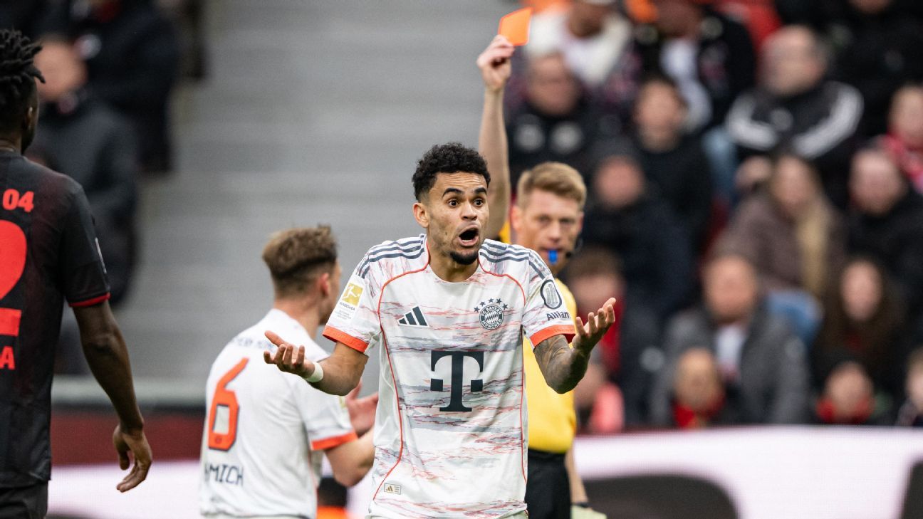 Bayern's appeal against Luis Díaz's red card rejected despite referee acknowledgment. 1