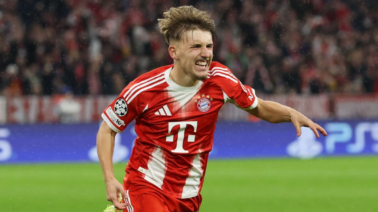 Bayern Munich's Lennart Karl receives his initial call-up to the German national team. 1