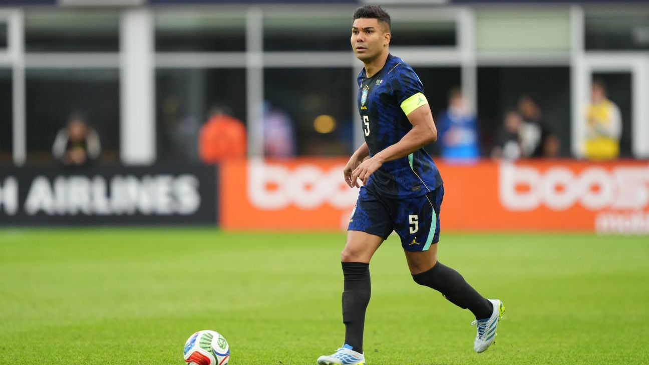 Does Casemiro have the legs to power Brazil's two-man midfield? Can Casemiro sustain the demands of Brazil's two-player midfield? 1