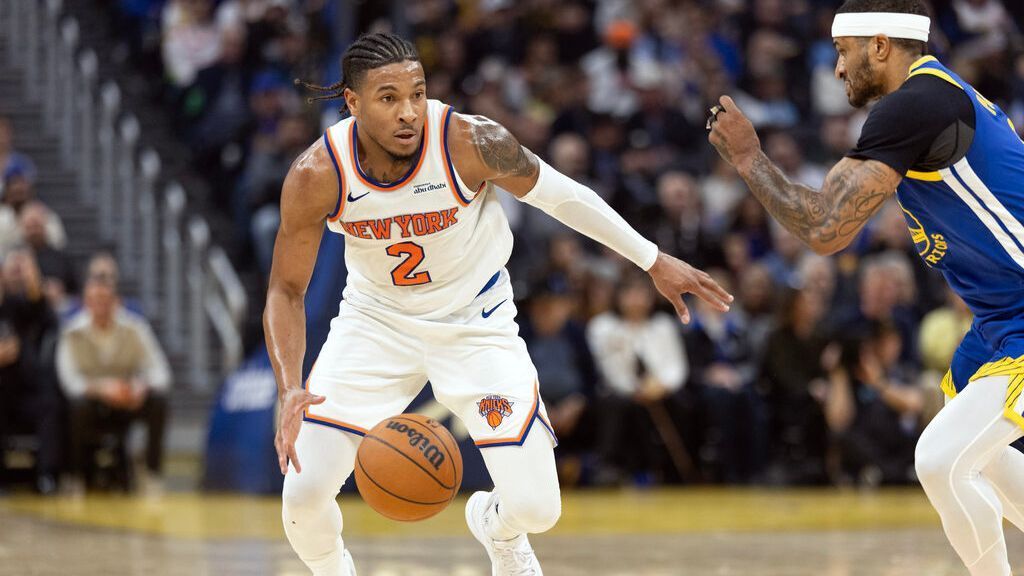 Knick guard Miles McBride makes comeback from abdominal injury against OKC. 1