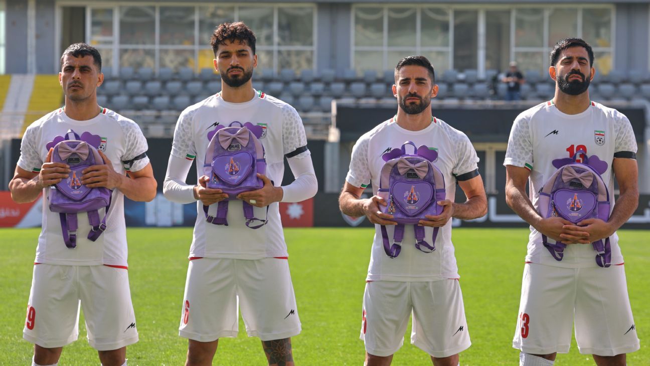 Iran's soccer team honors victims of elementary school airstrike Iran's national soccer team pays tribute to victims of school airstrike 1