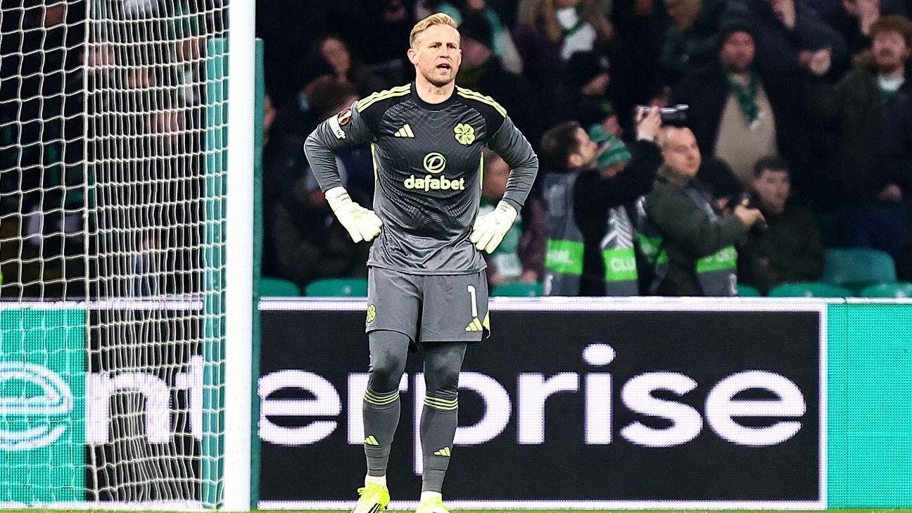 Kasper Schmeichel expresses concern that his career may be at risk because of a shoulder injury. 1