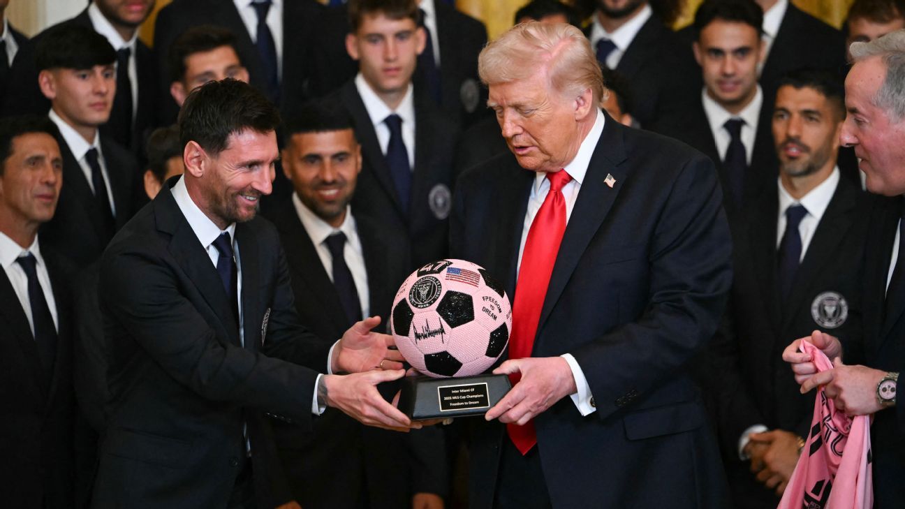 Lionel Messi and Inter Miami recognized by Trump at the White House 1
