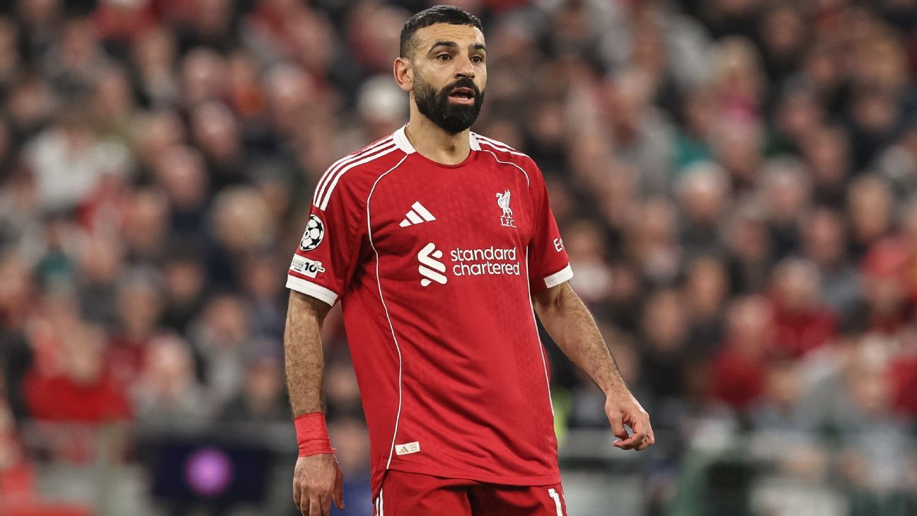 Mohamed Salah of Liverpool sidelined for match against Brighton, absent from international duty with Egypt. 1
