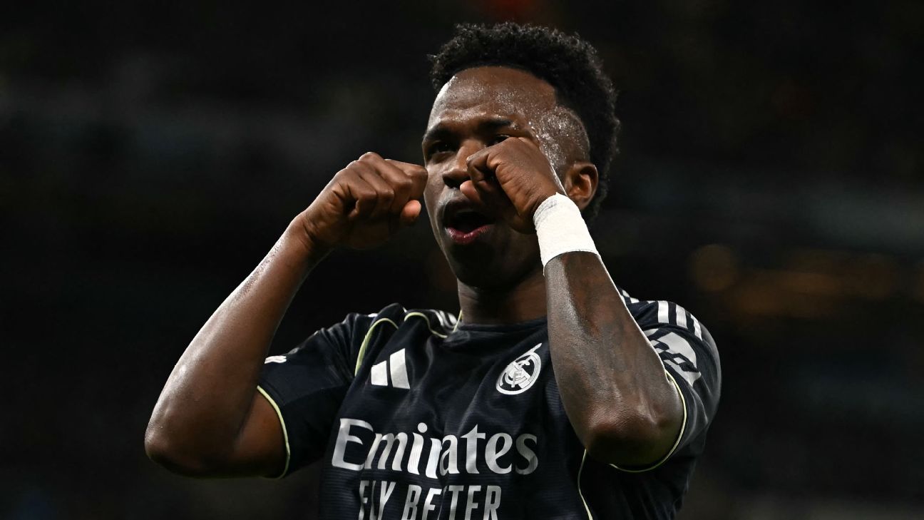 Vinícius of Madrid states that his tearful celebration was directed at City supporters. 1