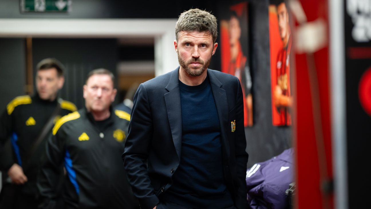 Man United must decide: Is Carrick the man, or someone else? Manchester United faces a decision: Is Carrick the right choice, or should they consider another candidate? 1