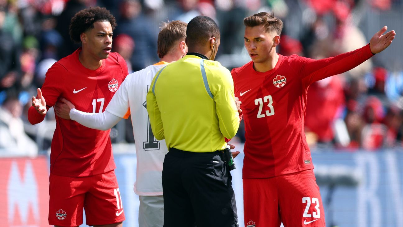 Marsch insists Canada 'not a dirty team' after latest red card Marsch asserts Canada is 'not a physical team' following recent red card incident. 1