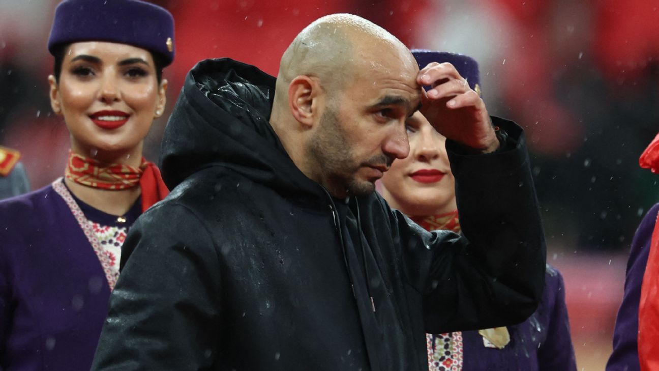Morocco's coach Walid Regragui resigns three months ahead of the World Cup. 1